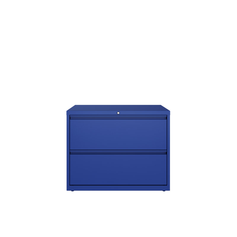 36'' Wide 2 -Drawer Steel File Cabinet, Blue