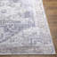 Tapis bleu / brun moyen encre lavable à la machine Heyward-1594989568