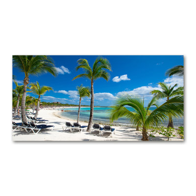 Maldives Beach - Wrapped Canvas Print