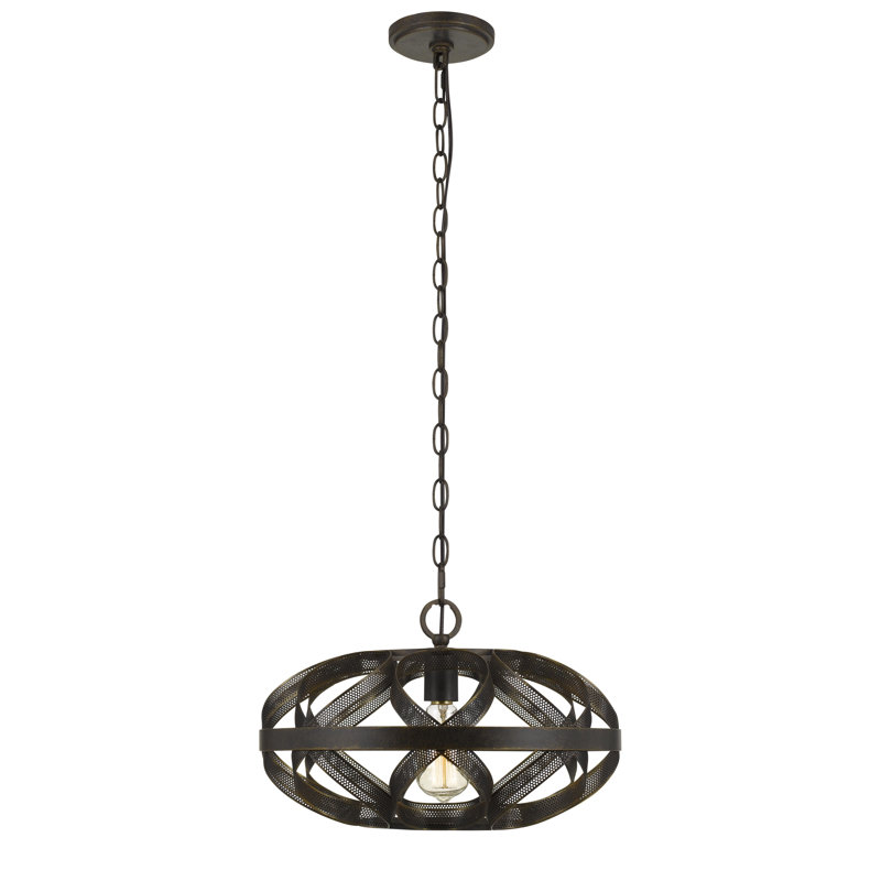 Luminaire suspendu géométrique à 1 lumière Bakker