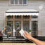 Outsunny 250cm W x 200cm D Polyester Cover Motorised Retractable Sunshade Awning-110454465