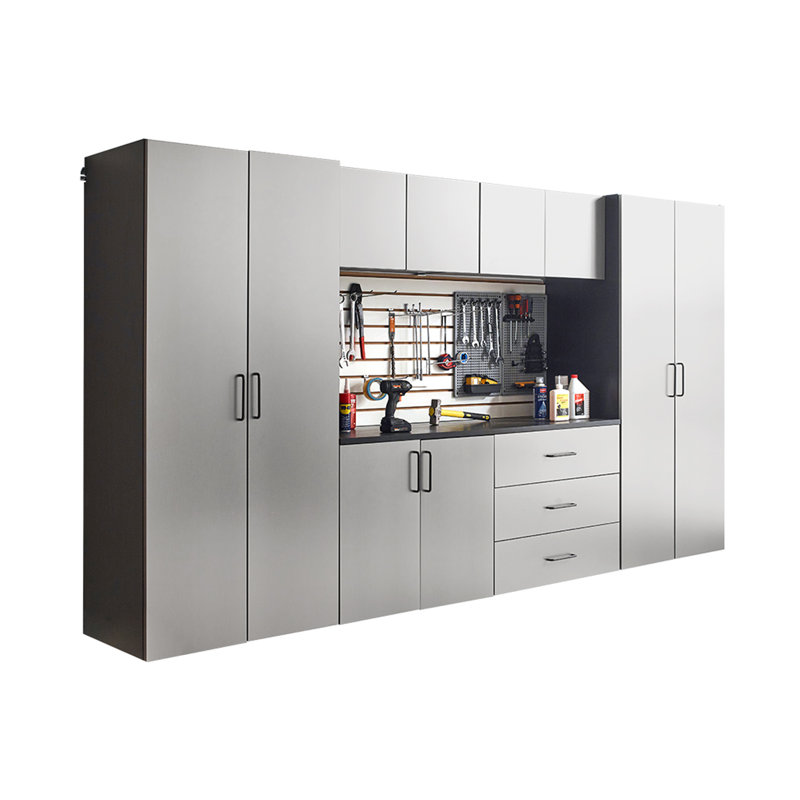 128 In. W X 79 In. H X 20 In. D Garage Cabinet Set A (7-Piece)