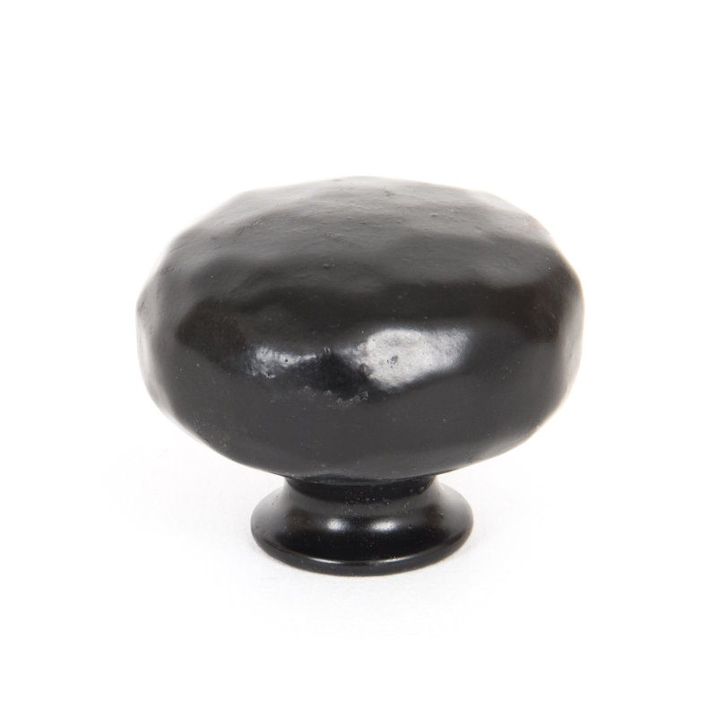 Elan 38mm Diameter Mushroom Knob, Black