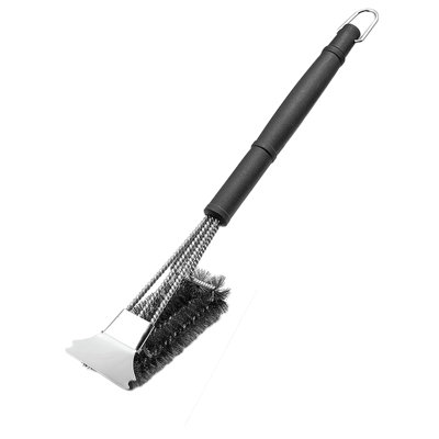 cleaning brush  BBQ Bristles Grill Cleaning Brush Scraper Safe Stainless Steel Barbecue Clean Brush Long Handle Cleaning Brush For Charcoal Porcelain