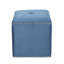 Velours bleu foncé avec rembourrage moelleux et garniture de coussin moelleux cloutée