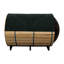 Sauna en cèdre rouge noueux naturel pour 4-6 personnes avec fenêtre sphérique en acrylique teinté, sauna traditionnel pour l'extérieur