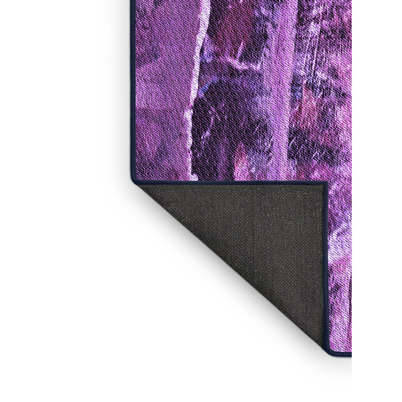 Tapis abstrait en laine mauve, Rectangle 2 pi x 3 pi