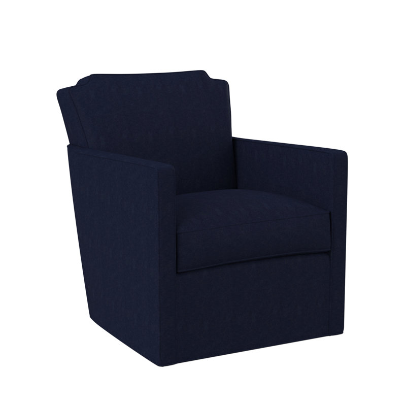Chaise pivotante Elise, Mélange de polyester uniforme Margaret