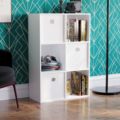 Herclides 96.5cm H x 64.5cm W Cube Bookcase