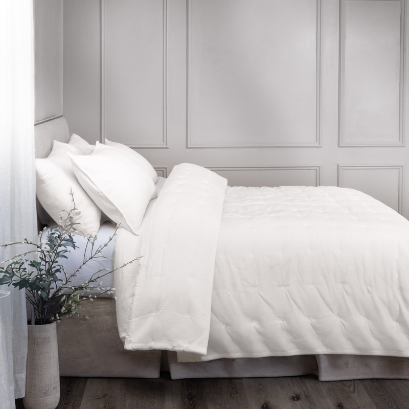 Damron Linen Duvet Cover Set - King, King Comforter + 2 Shams