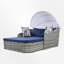 Lit de jour d'extérieur en osier avec coussins 79,9 po Freeport-95973533-87783320
