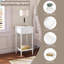 Angeliah 35cm W Manufactured Wood Bedside Table