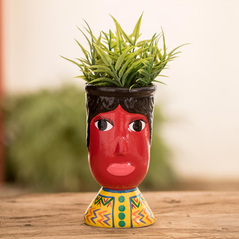 Handmade Ceramic Statue Planter