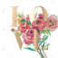 Housse de couette pour grand lit feuilles et citations roses