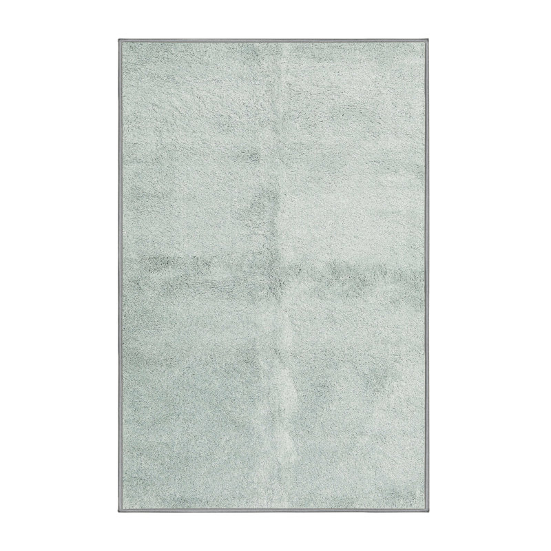 Tapis contemporain vert mer, Rectangle 8 pi x 10 pi