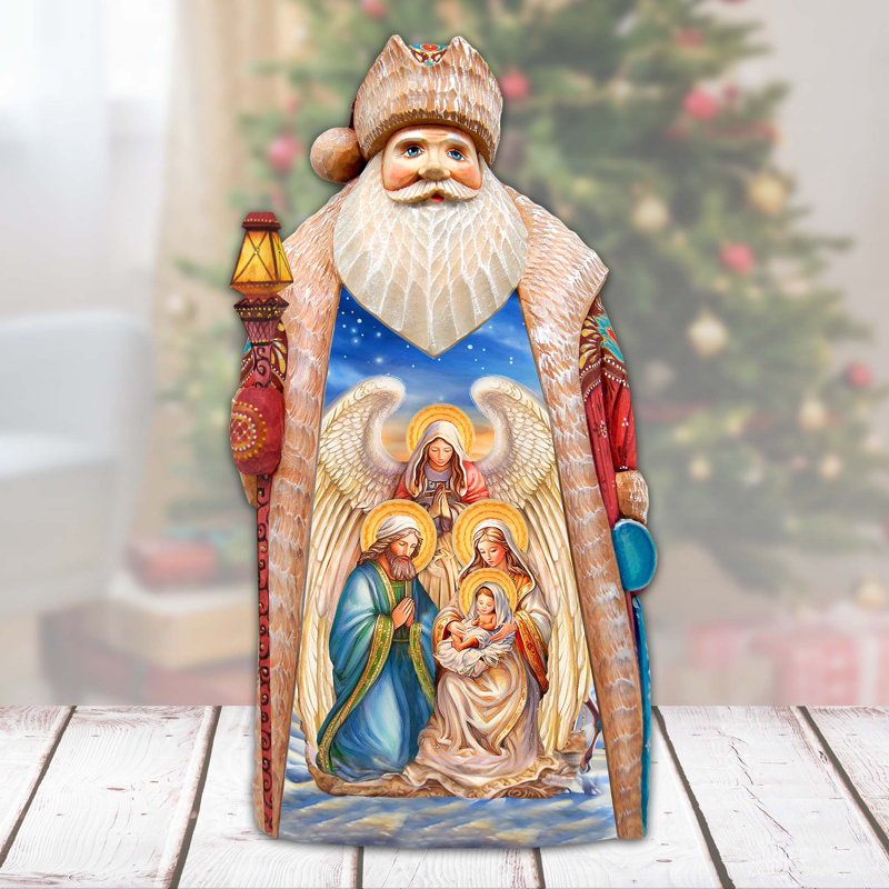 Christmas Figurine in Red/Brown/Blue/Yellow