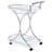 2-Tier Glass Shelf Metal Bar Cart-128970400