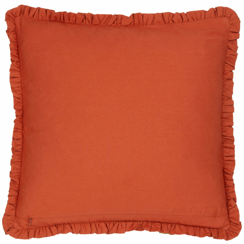 Henderson Ikat Square Throw Cushion, Blue/Orange Ikat 
