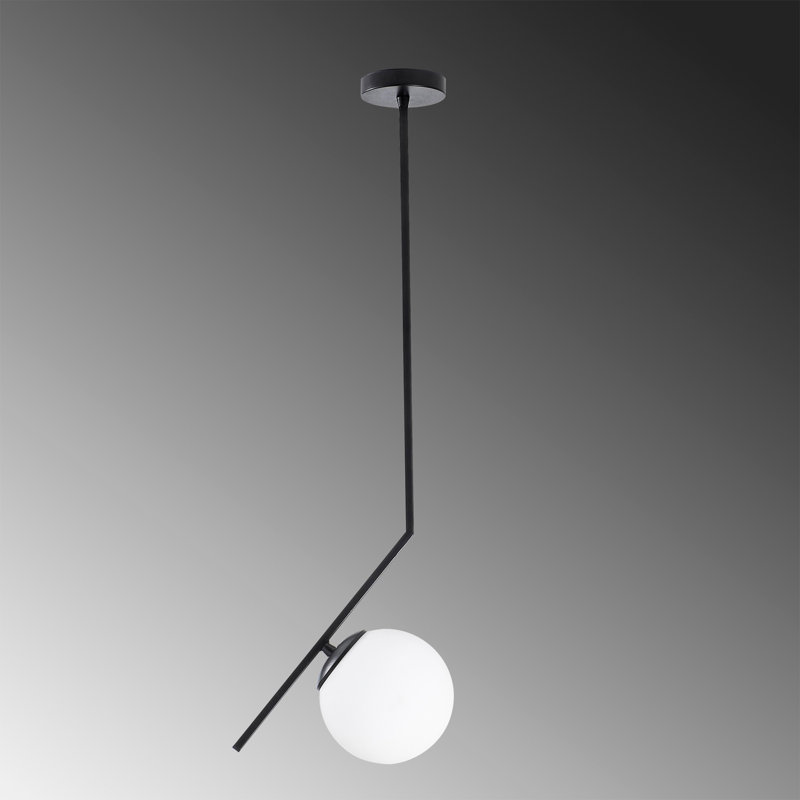 1 - Light Black Single Pendant