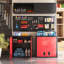 Armoire de rangement de garage murale avec portes verrouillables et tablettes réglables, armoire à outils en métal durable pour les pièces de service-122903648