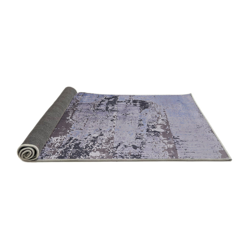 Tapis abstrait gris, Rond 7 pi