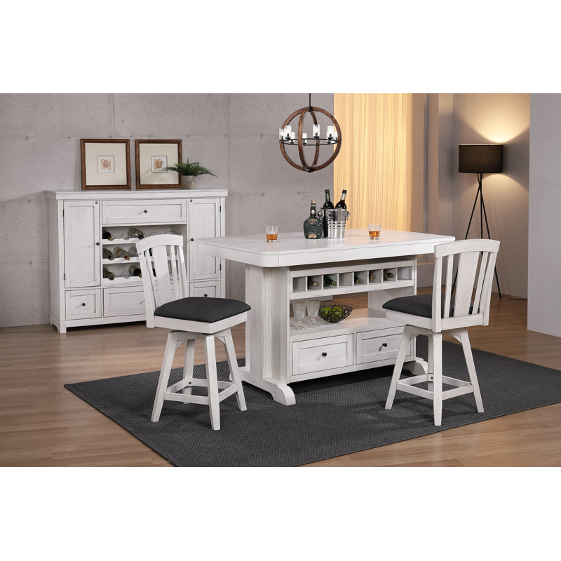 Tabouret de bar rotatif 24 po Noam, Tabouret de comptoir (siège d’une hauteur de 24