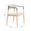 Chaise de salle à manger Equinox gris huître et naturel