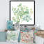 «Green Eucalyptus Bouquet On White», reproduction d'art sur toile traditionnelle-66807464-66807469