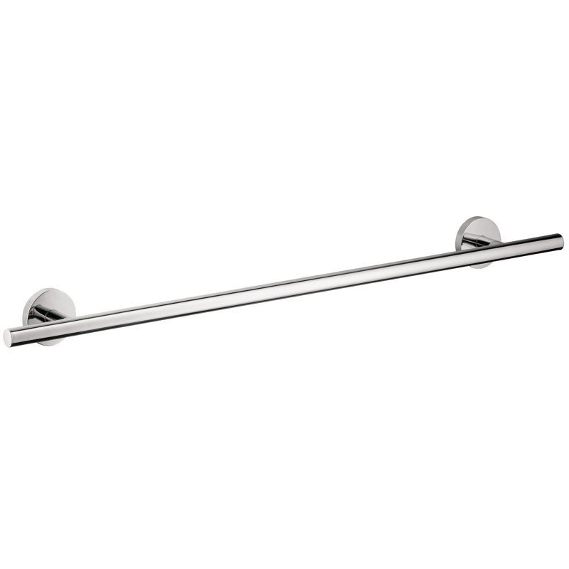E & S Accessories Wall Mounted Towel Bar, Chrome, 24"