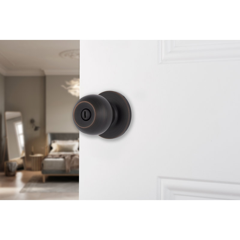 Brinks Raleigh Series Privacy Transitional Ball Knob, Tuscan Bronze