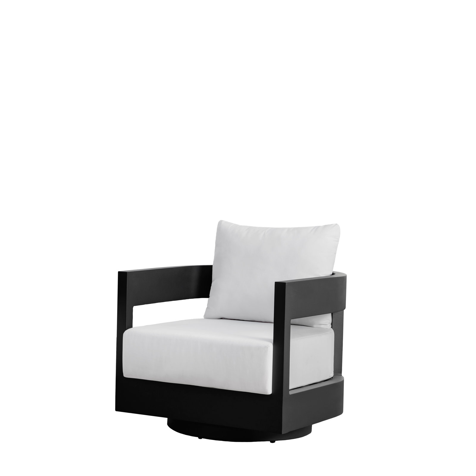 Everlee Aluminum Outdoor Swivel Chair with Sunbrella® Cushions