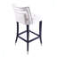 Chaise de salle à manger en velours suède avec têtes de clous-40355725