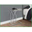Table basse moderne en forme de C en stratifié gris aspect ciment moderne
