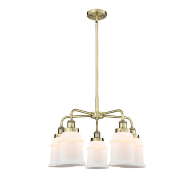 Alvi 5 - Light Glass Dimmable Chandelier