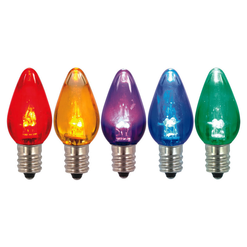 Vickerman C7 Transparent LED Bulb, Multi-color