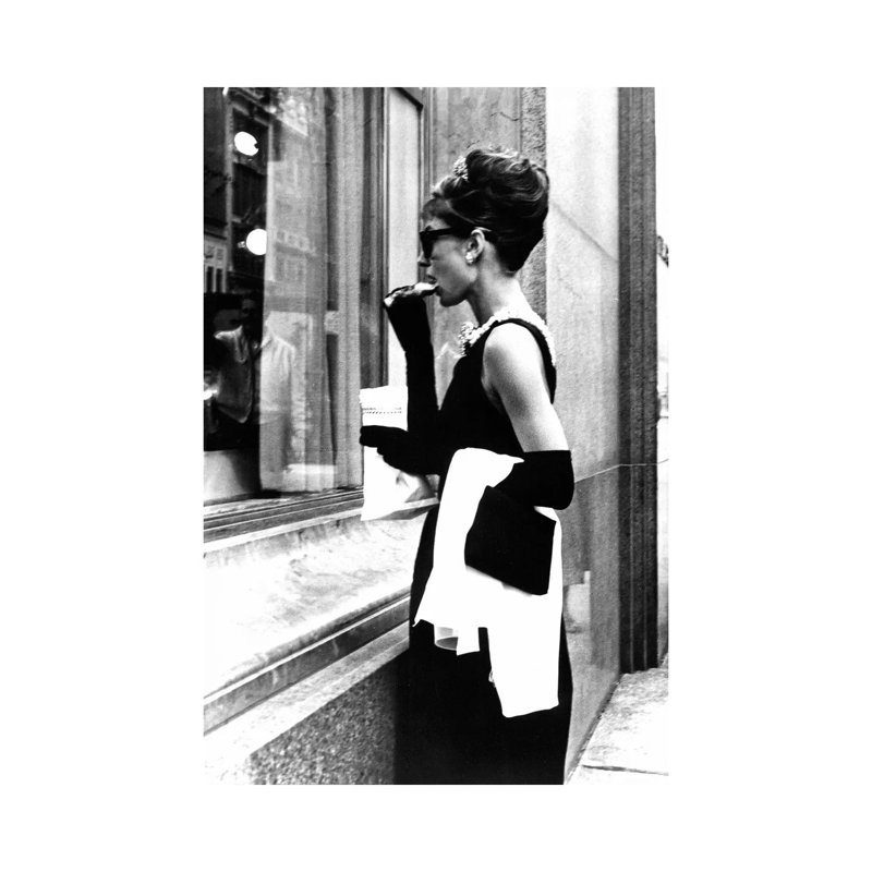 Audrey Hepburn Window Shopping II - Wrapped Canvas Print, 101.6 cm H x 66.04 cm W x 3.175 cm D