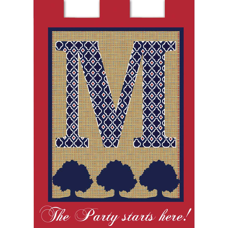 Drapeau de jardin en polyester Bernardine, 18 po x 13 po