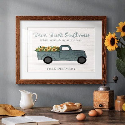Farmers Market Truck, reproduction encadrée sur papier