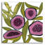 «Bloom Burst» par Trish Sierer, art mural en verre acrylique, 12 po x 12 po-101624479