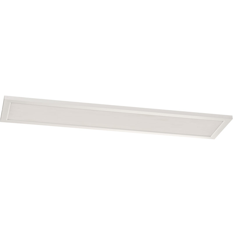 Plafonnier encastré à DEL Lugan - P 12 po x l 48 po - Blanc, Blanc, H 1 po x l 48 po x P 12 po