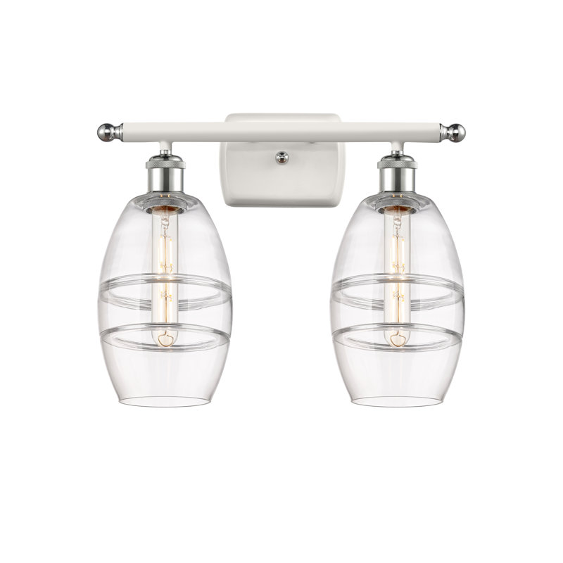 Bettylou 2 - Light Dimmable Vanity Light, White Polished Chrome, Clear