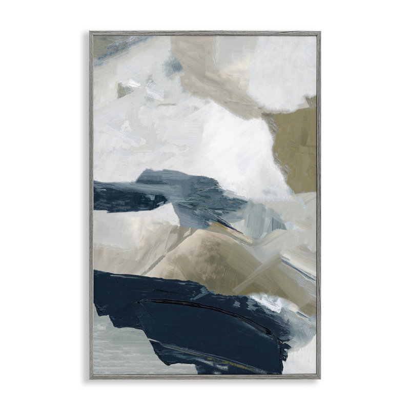 «Vivid Strokes in Neutrals», estampe numérique, design par Hannah Dawson, Estampe numérique Farmhouse, H 30 po x l 20 po
