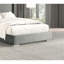 Matelas en chenille de 1 po gris contemporain-2025822998