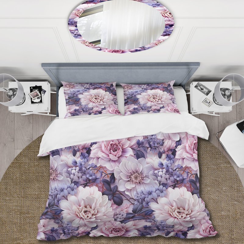 Ensemble de housse de couette floral Ethereal Floral Delight Victorian Pattern I