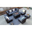 Ensemble de conversation modulaire en osier avec coussins 8 pièces OND3CF8-902529389