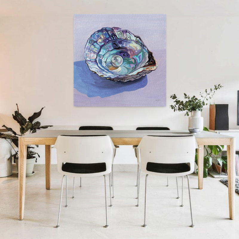 Affiche murale abstraite côtière, H 36 po x l 36 po