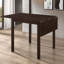 Table cappuccino en bois avec fonction pliable pour espaces compacts