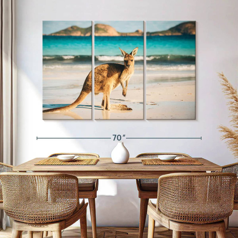 Brampt Beach Kangaroo, 42" H x 65" W