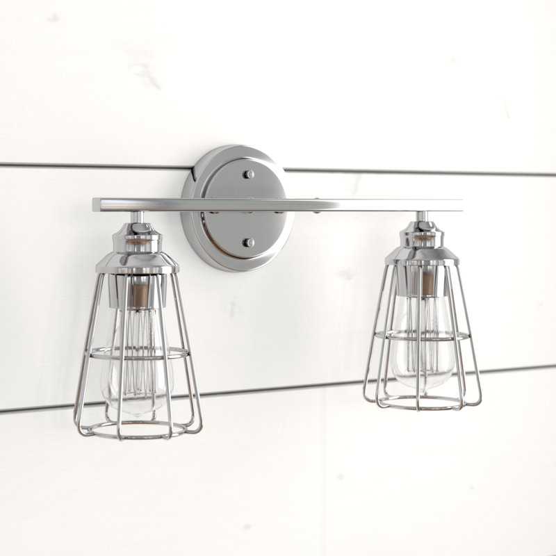 Eliana 2-Light Bathroom Vanity Light, Chrome