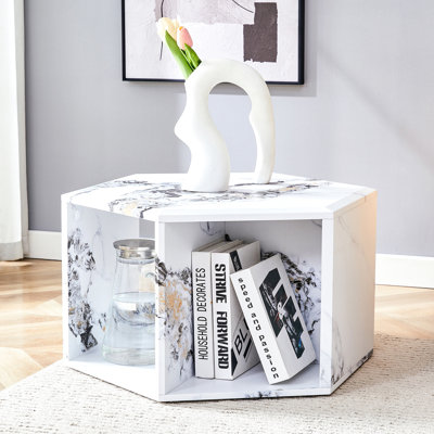 Table basse hexagonale